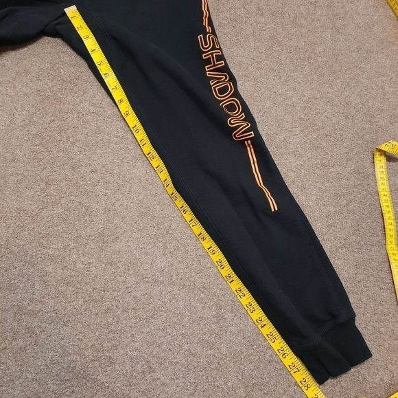 Shadow Hill Womens Black Sweatpants Orange Logo Size Small USA - Picture 7 of 7